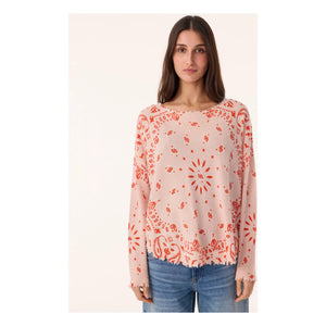 Kujten - Jersey de cachemir Mela Bandana Bico | Natural