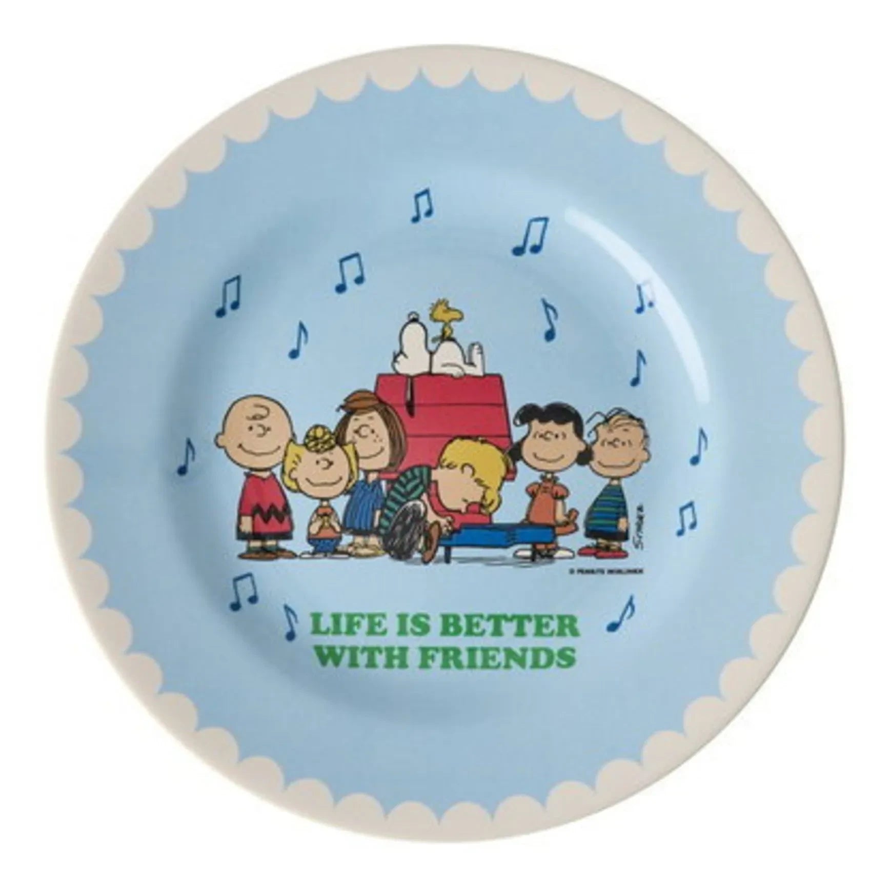 Plato de melamina Rice - Life Is Better Together - Rice x Snoopy | Azul