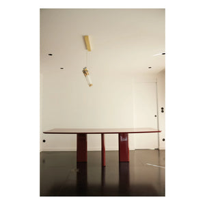 Gabrielle Paris - Mesa de comedor rectangular Joe | Burdeos