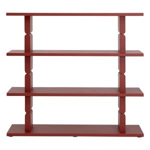 Nobodinoz - Estantería de madera pintada Noon | Rouge Brun