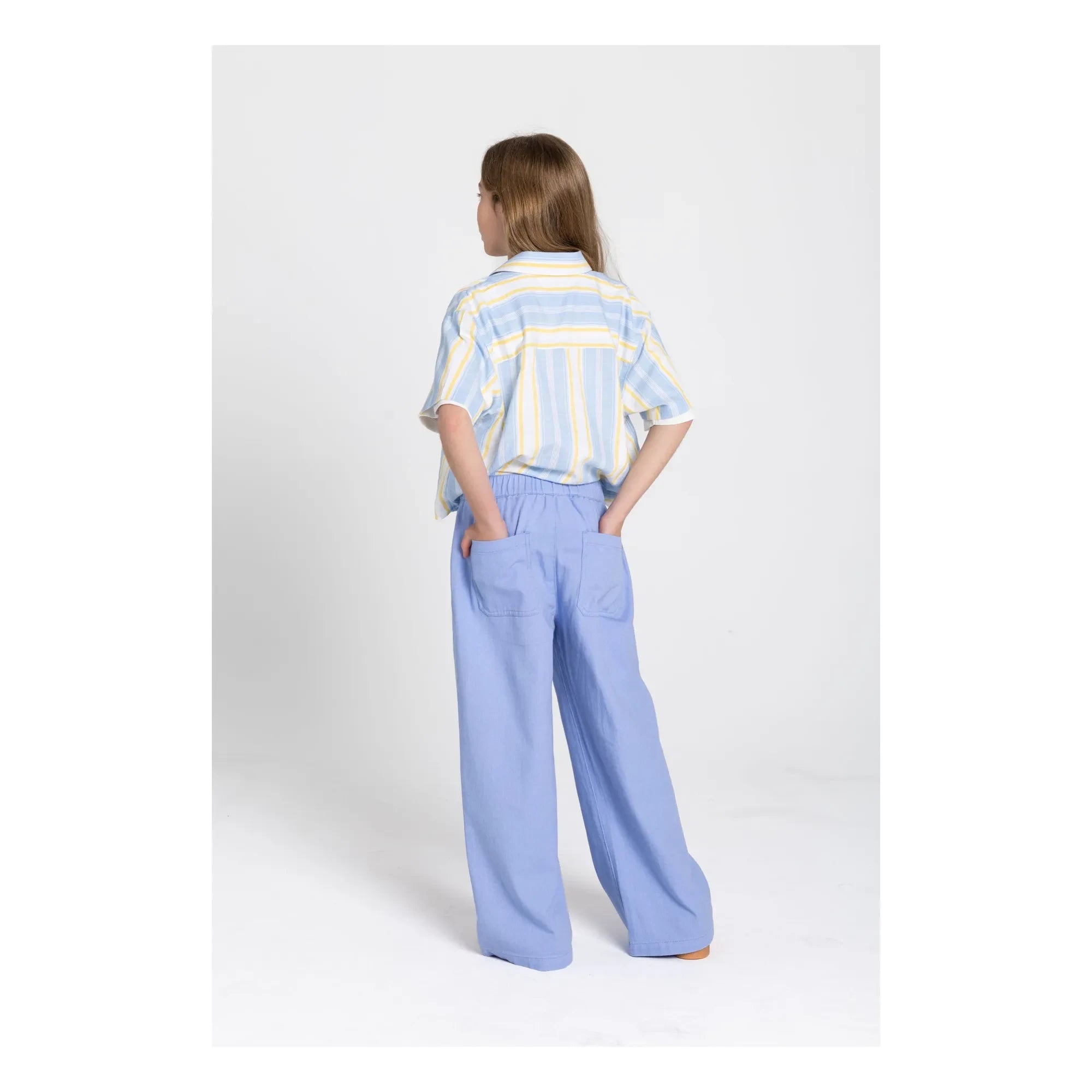 Smallable Kid - Paloma Pantalones de pernera ancha | Azul claro