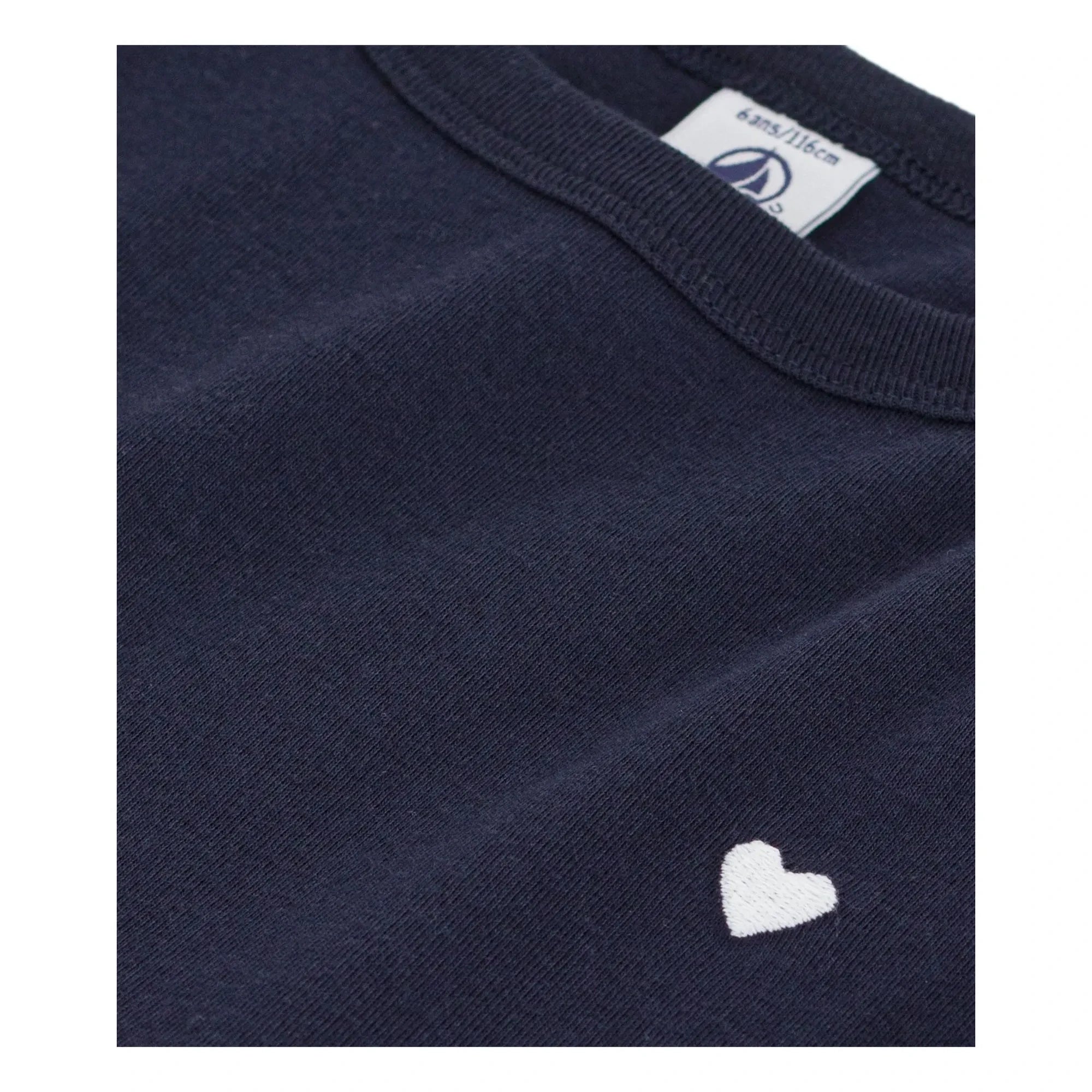 Petit Bateau - Organik Pamuk Kalp Elbise | Lacivert