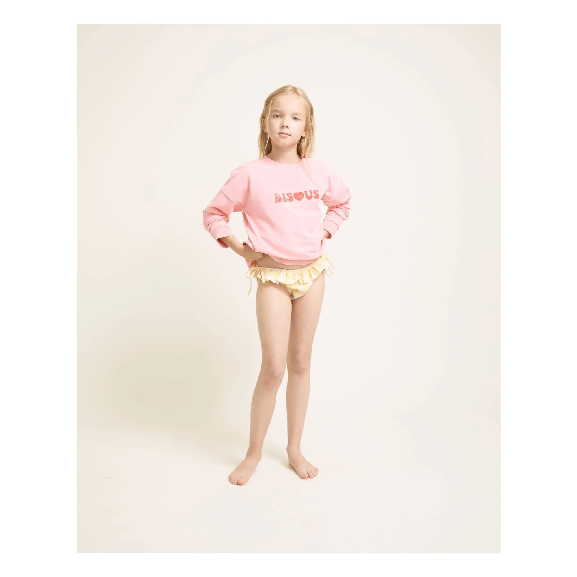 Búho - Sudadera Bisous Algodón Orgánico | Rosa