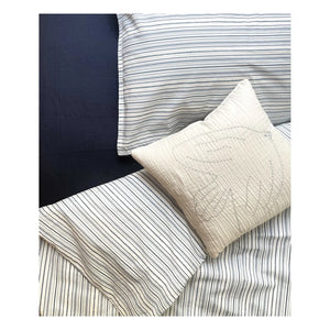 Editions Aimable - Paulette nevresim takımı | Azure Stripes Poplin