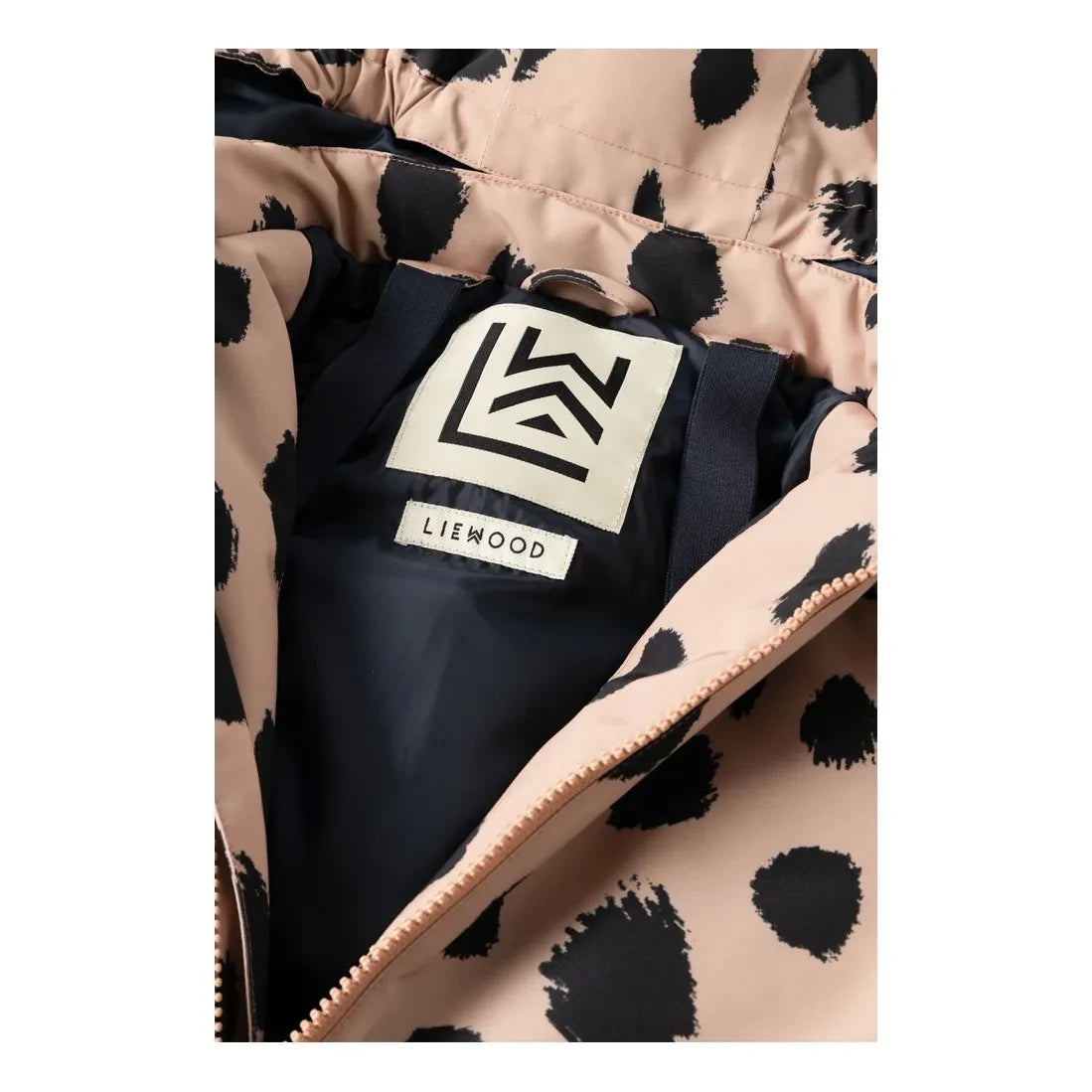 Liewood - Mono de esquí Maddy con estampado de leopardo hecho de fibras recicladas | Rosa claro