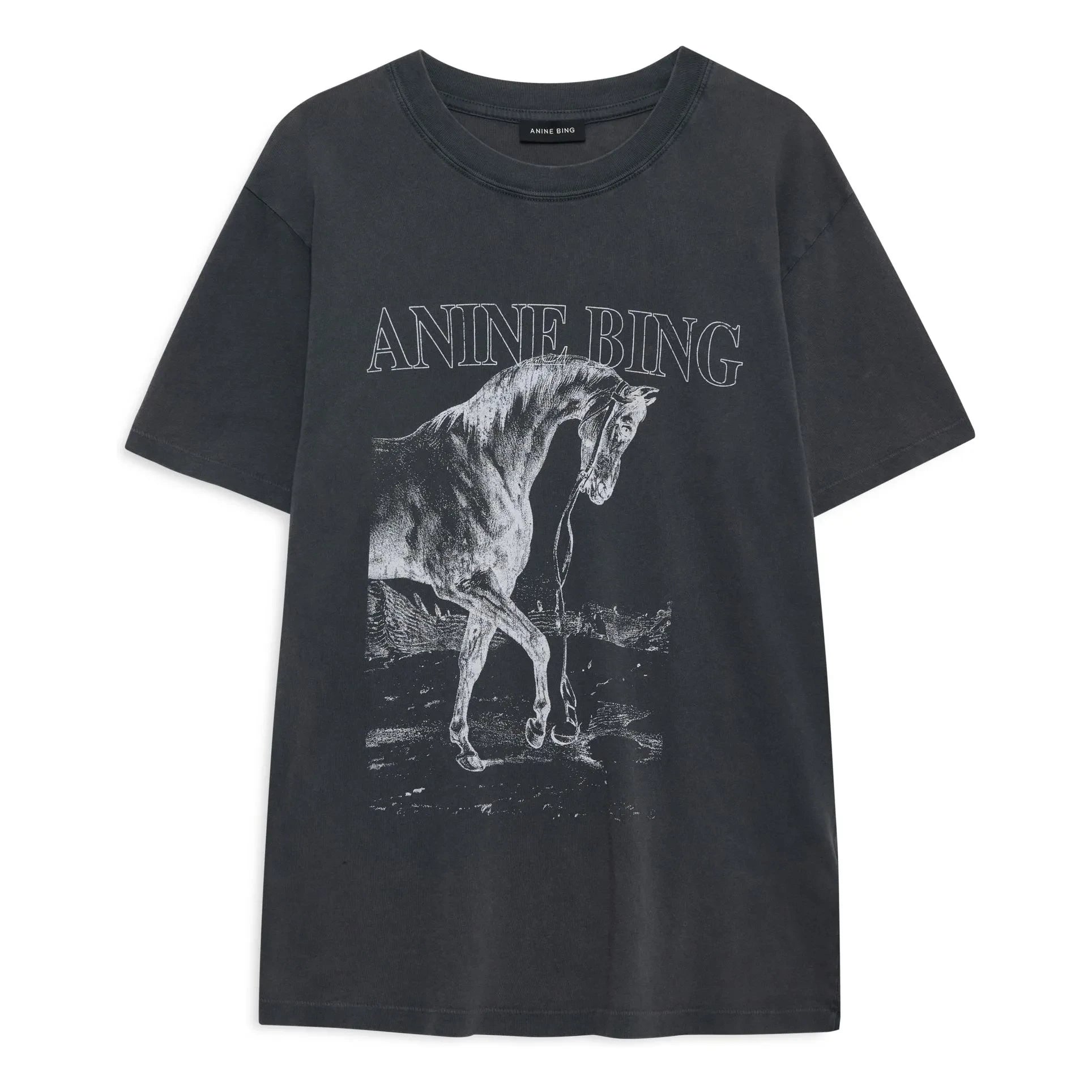 Anine Bing - Camiseta Lili Horse | Negro