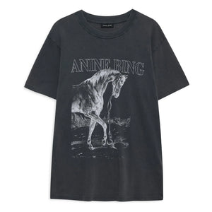 Anine Bing - Camiseta Lili Horse | Negro