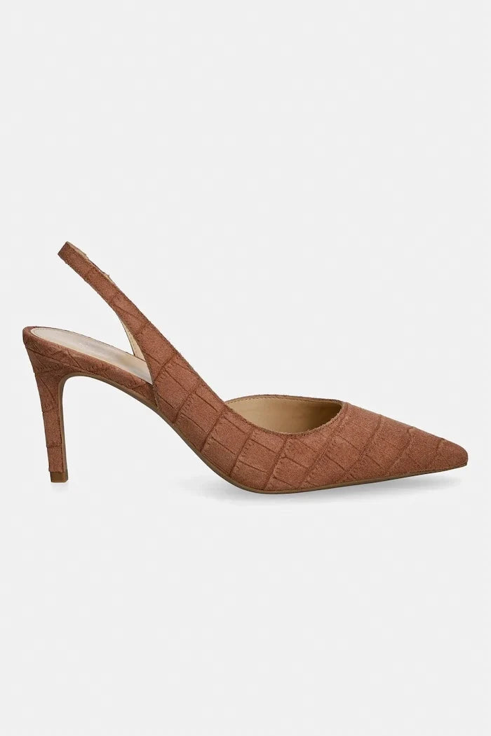 Zapatos de tacón fino de terciopelo MICHAEL Michael Kors Alina Flex Sling