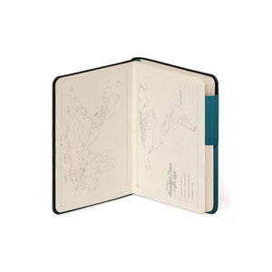 Legami - Cuaderno Trazado con Funda Suave Monocromática - Verde Profundo - Mi Cuaderno