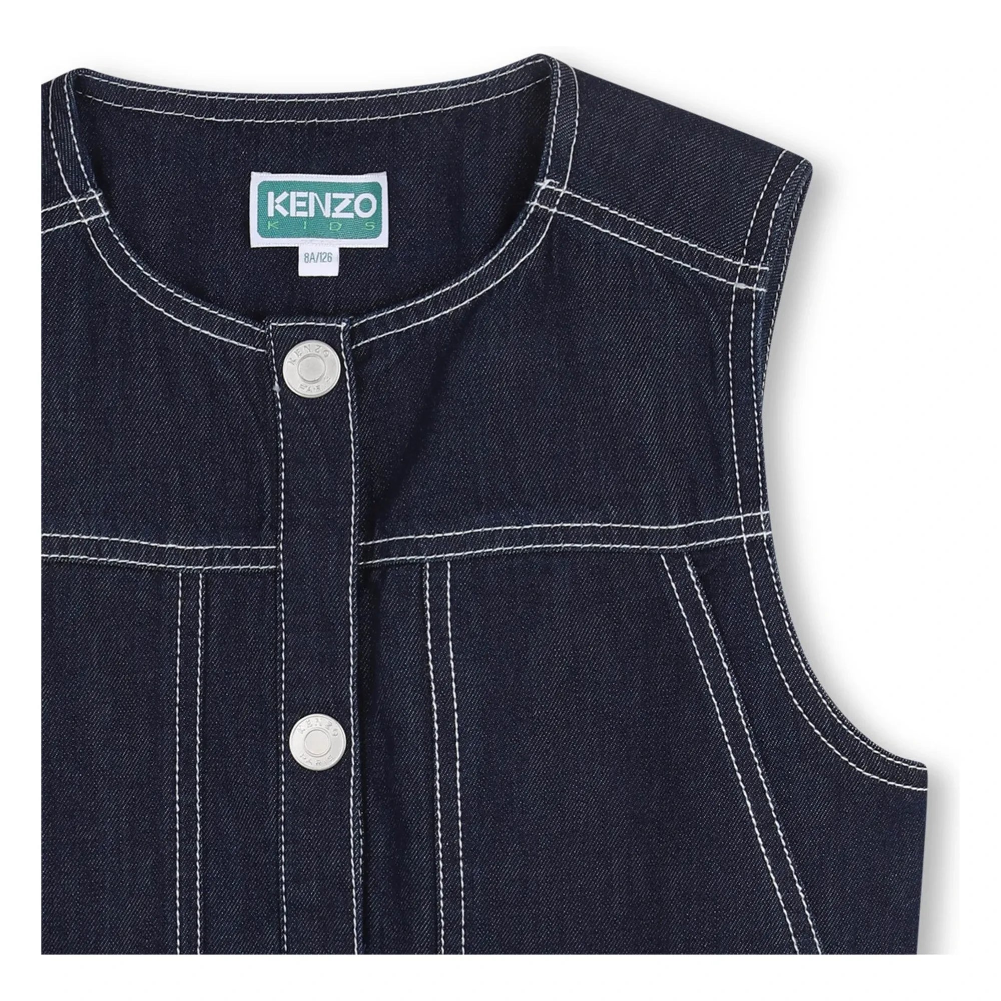 Kenzo - Chaqueta vaquera sin mangas Kenzo Garden | Azul oscuro