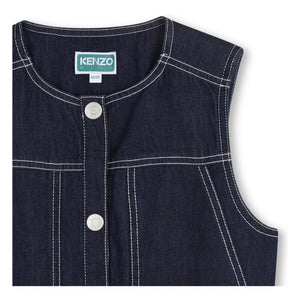 Kenzo - Chaqueta vaquera sin mangas Kenzo Garden | Azul oscuro