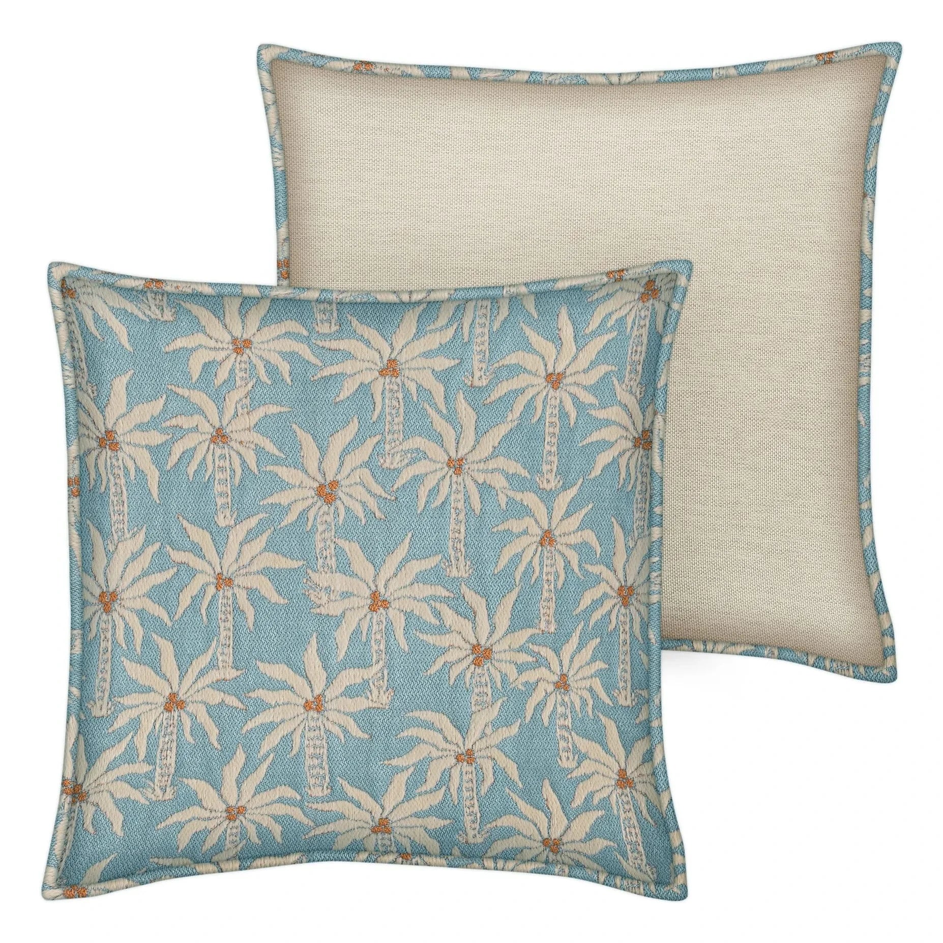 Funda de almohada Palais - Laura | Azul hielo