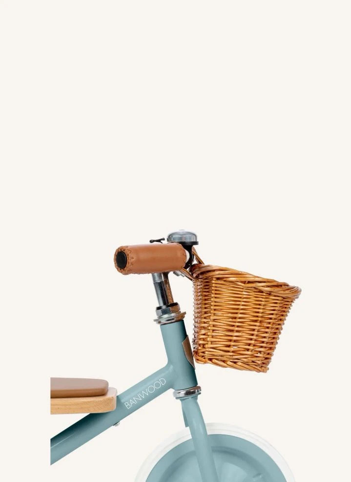 Banwood - Bicicleta de tres ruedas de metal y madera | Teal Azul
