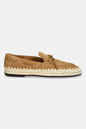 Tory Burch Esparteñas de ante para mujer The Raffia Boaty