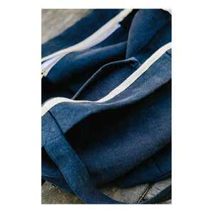 Adorna - Bolso tote de lino | Azul marino