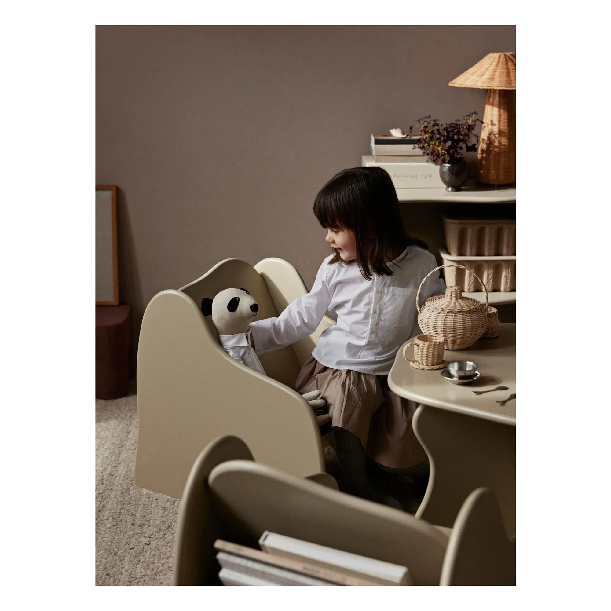 Ferm Living Kids - Juego de té de ratán | Natural