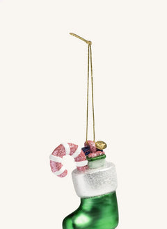 &Klevering - Adorno Navideño Calcetín | Verde