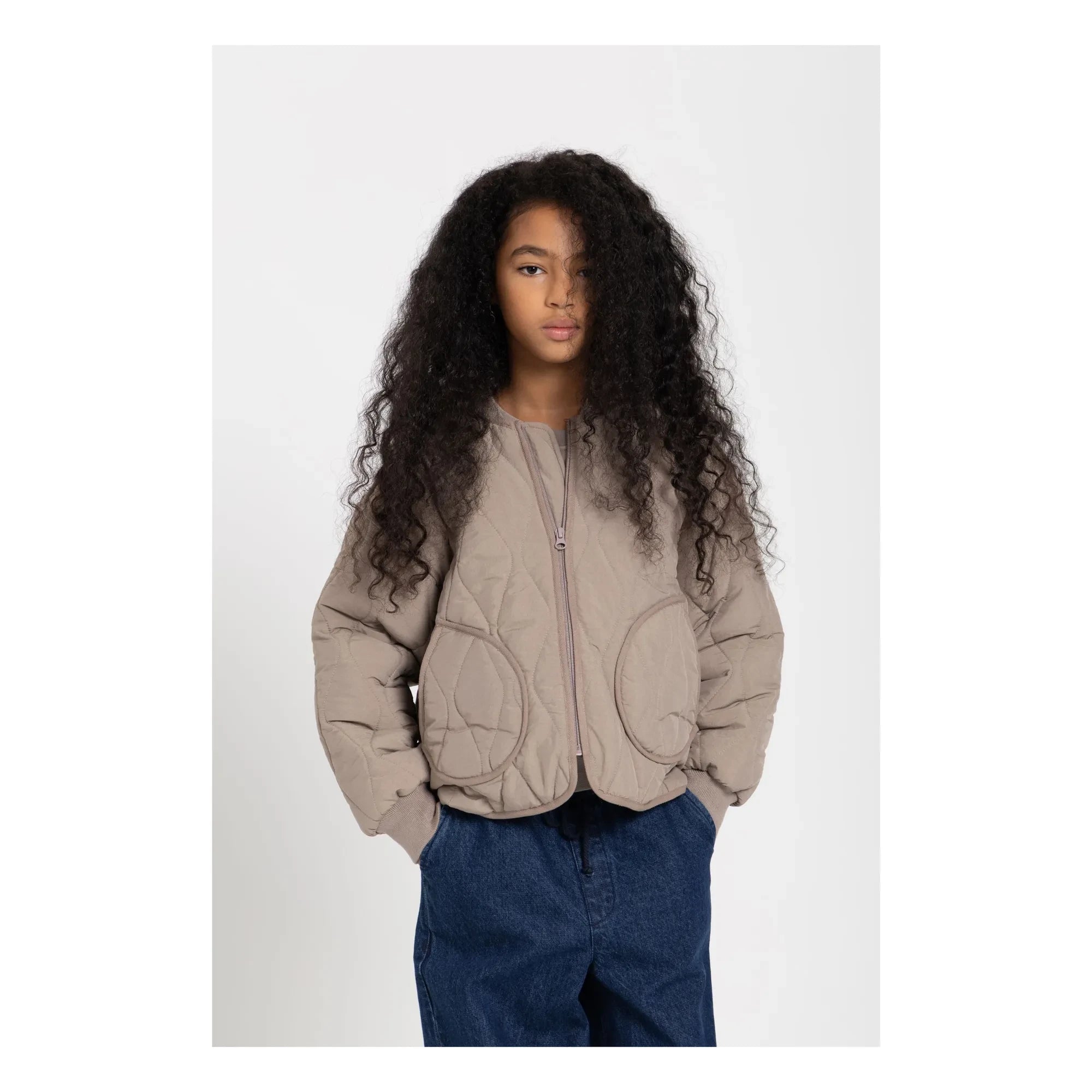 Smallable Kid - Chaqueta Bomber Acolchada Wooly | Gris topo