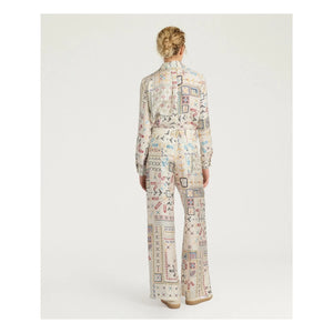 Momoni - Pantalón de Seda Ortiz | Crema