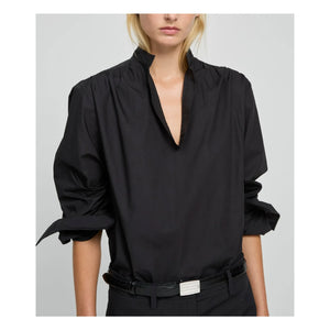 Laurence Bras - Blusa de algodón Juulivo | Negro