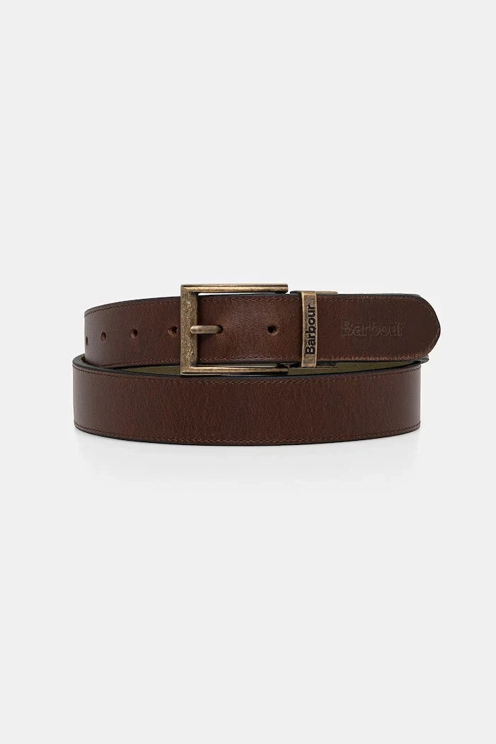 Cinturón de cuero Barbour para hombre