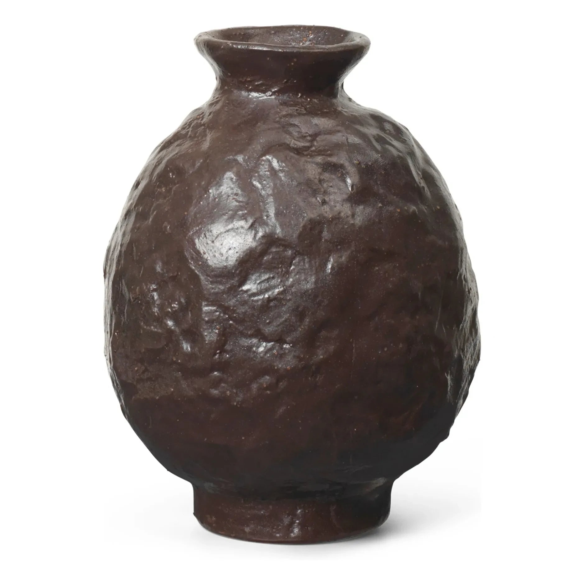Ferm Living - Jarrón Doro de terracota | Marrón