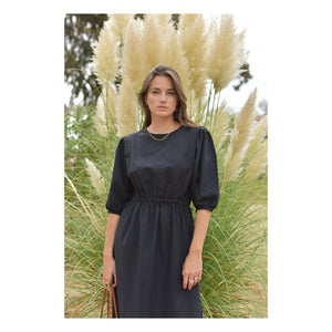 Marlot Paris - Vestido Aime Seersucker - Colección de mujer | Negro
