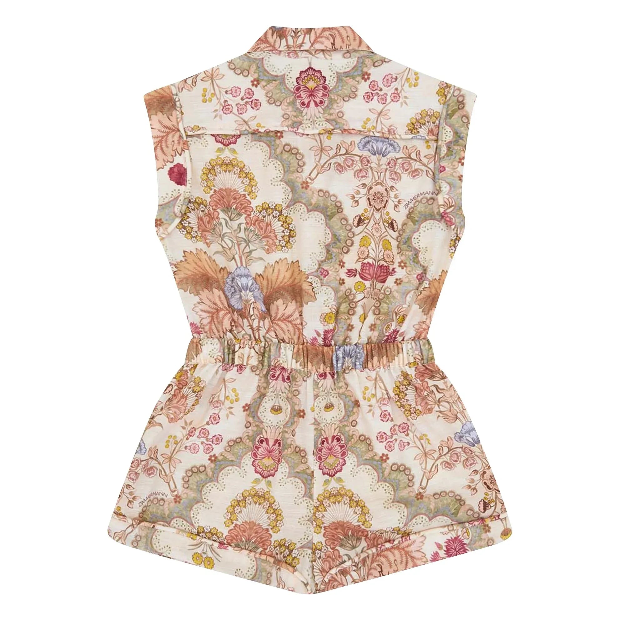 Zimmermann - Mono corto floral de día | Crema