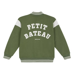 Petit Bateau - Chaqueta ancha de felpa | Verde oliva