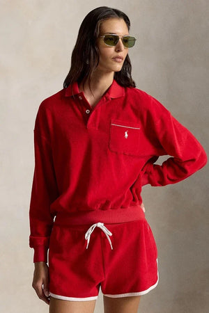 Sudadera de algodón Polo Ralph Lauren para mujer LT WT COTTON TERRY-KNT-POLO