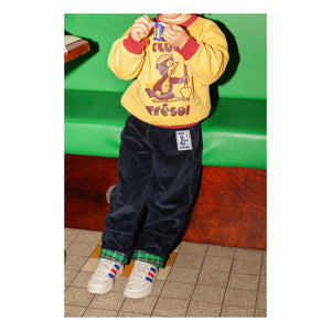 Club Trésor - Büyüyen Pantolonlar Rahat Kadife | Koyu Mavi
