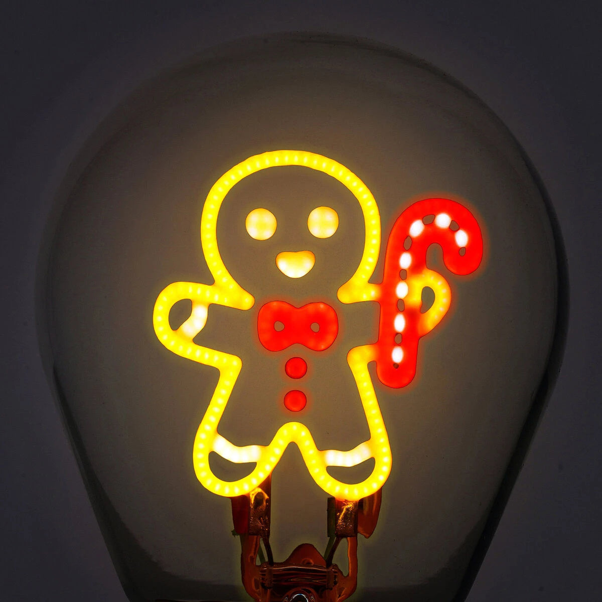 Legami - Lámpara de mesa con bombilla de jengibre Noel - Bulb Fiction