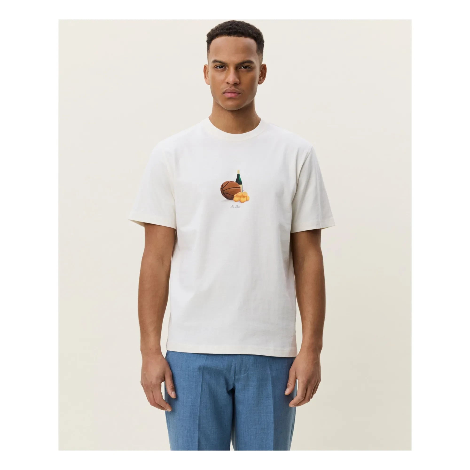 Les Deux - Camiseta con limón | Blanco roto