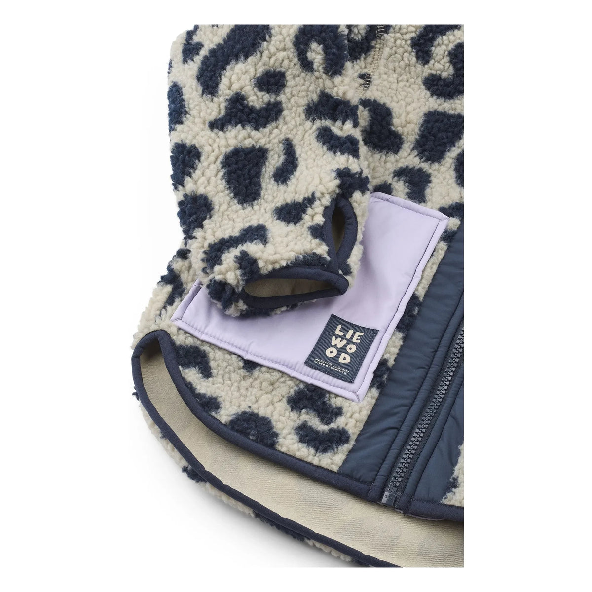 Liewood - Geri Dönüştürülmüş Elyaf Noam Leopar Sherpa Ceket | Bej