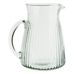 Madam Stoltz - Jarra de cristal estriado