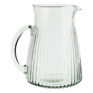 Madam Stoltz - Jarra de cristal estriado