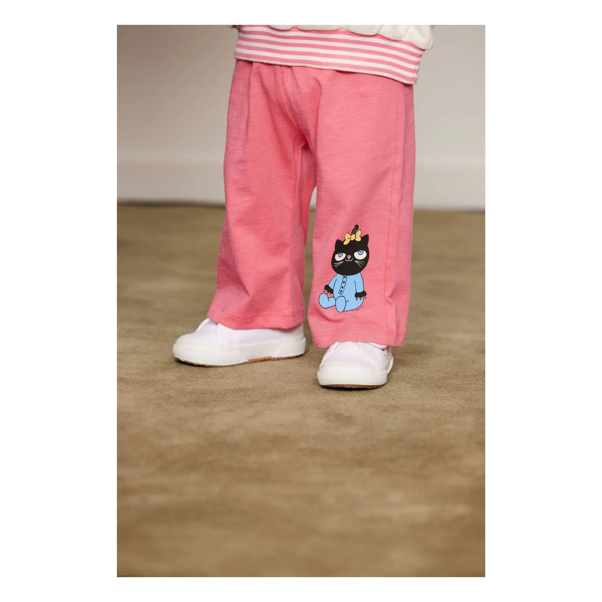 Mini Rodini - Sudadera de rayas Ping Pong de algodón orgánico | Blanco