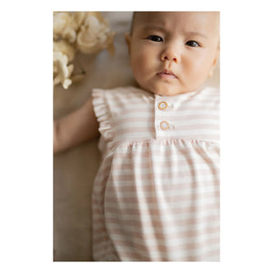 1+ in the family - Cinnia Mono de rayas | Beige rosa