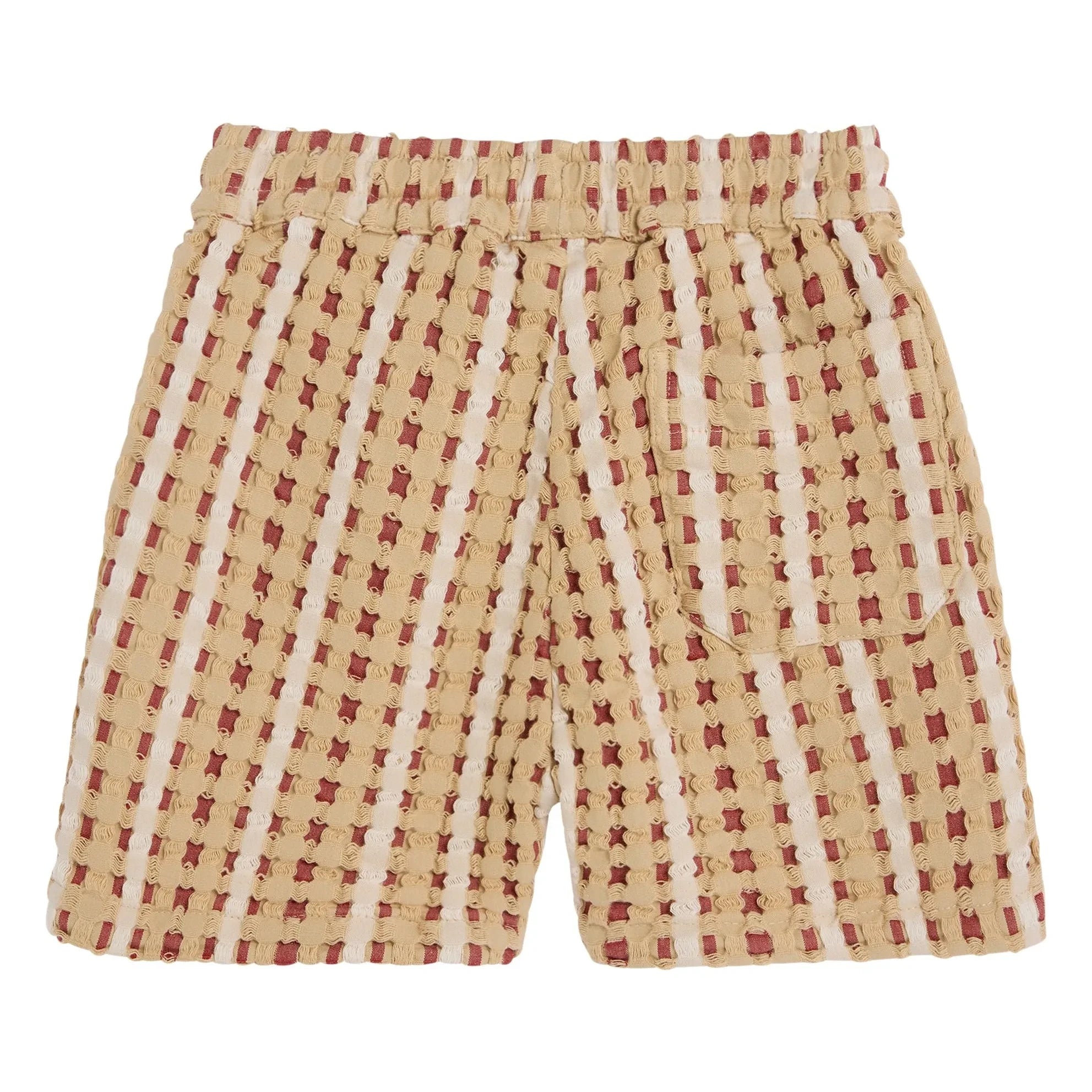 OAS - Waffle corto Lano Braga | Rojo