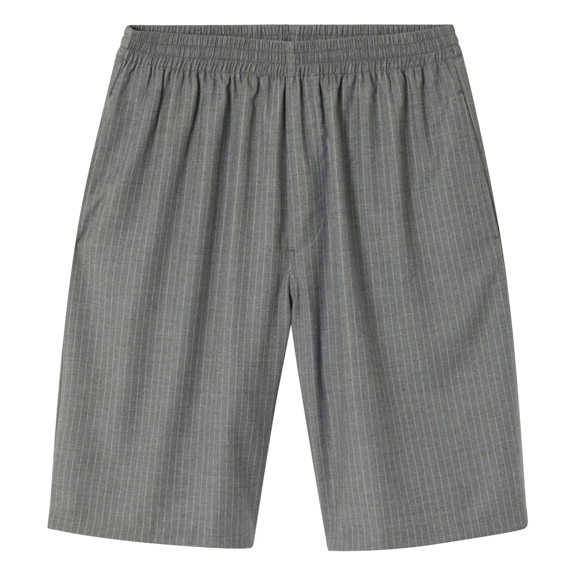 American Vintage - Pantalón corto a rayas | Gris jaspeado