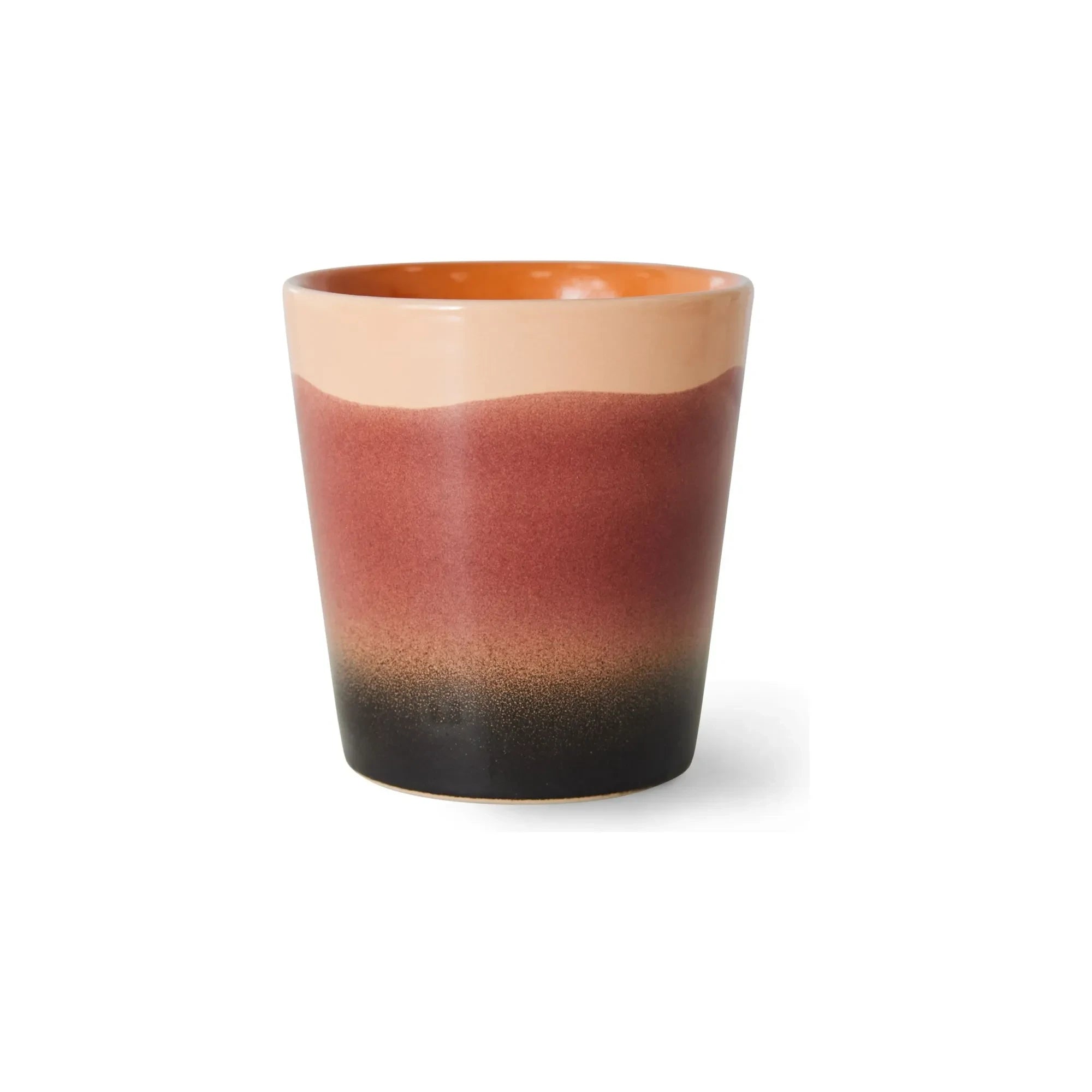HKliving - Taza de cerámica de gres | Rojo ladrillo