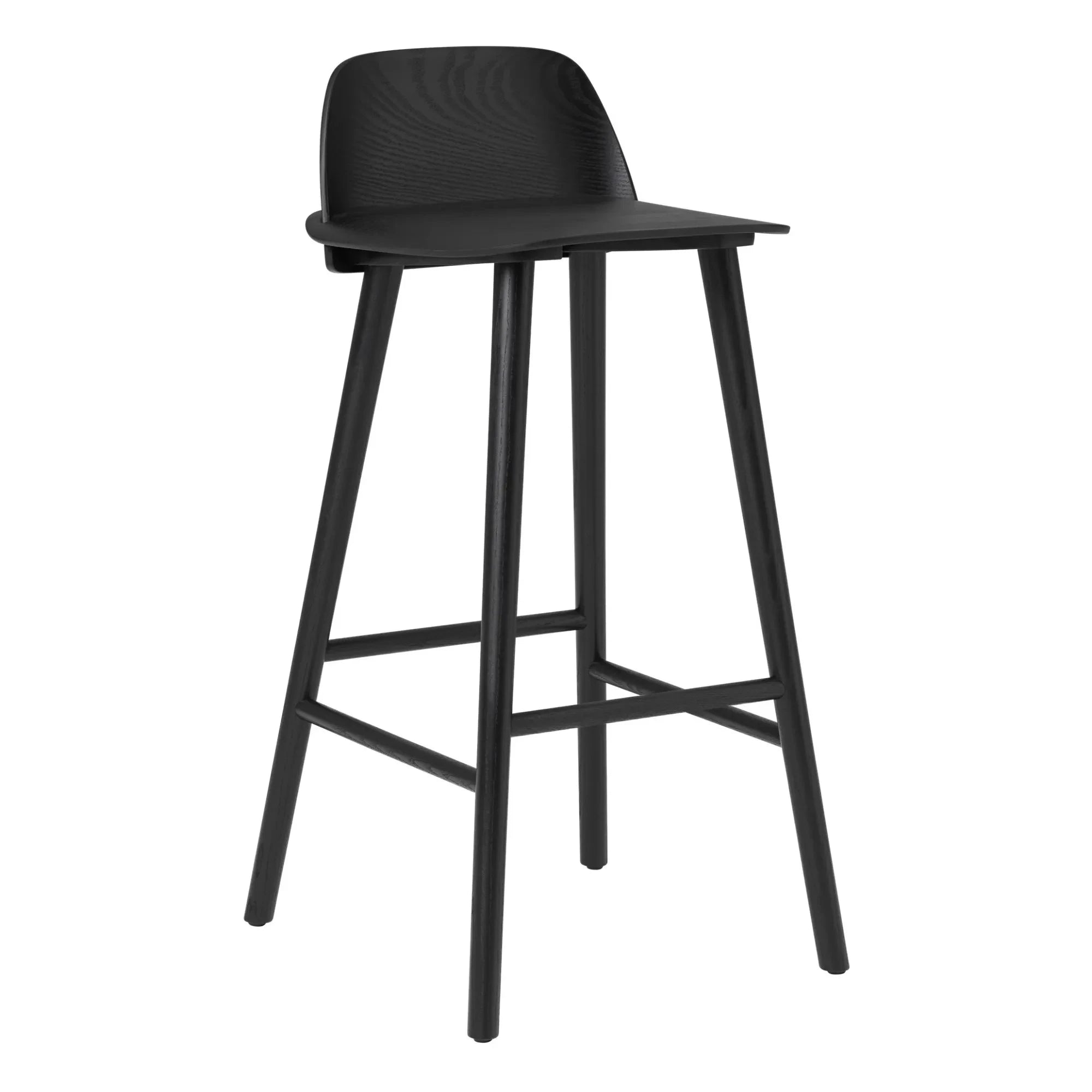 Muuto - Tabure alto Nerd 75 cm | Negro