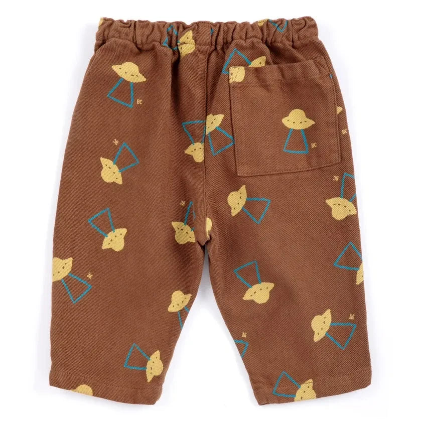 Bobo Choses - Tencel kloş pantolon | Kahverengi