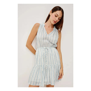 Rails - Vestido a rayas Cannes | Azul claro