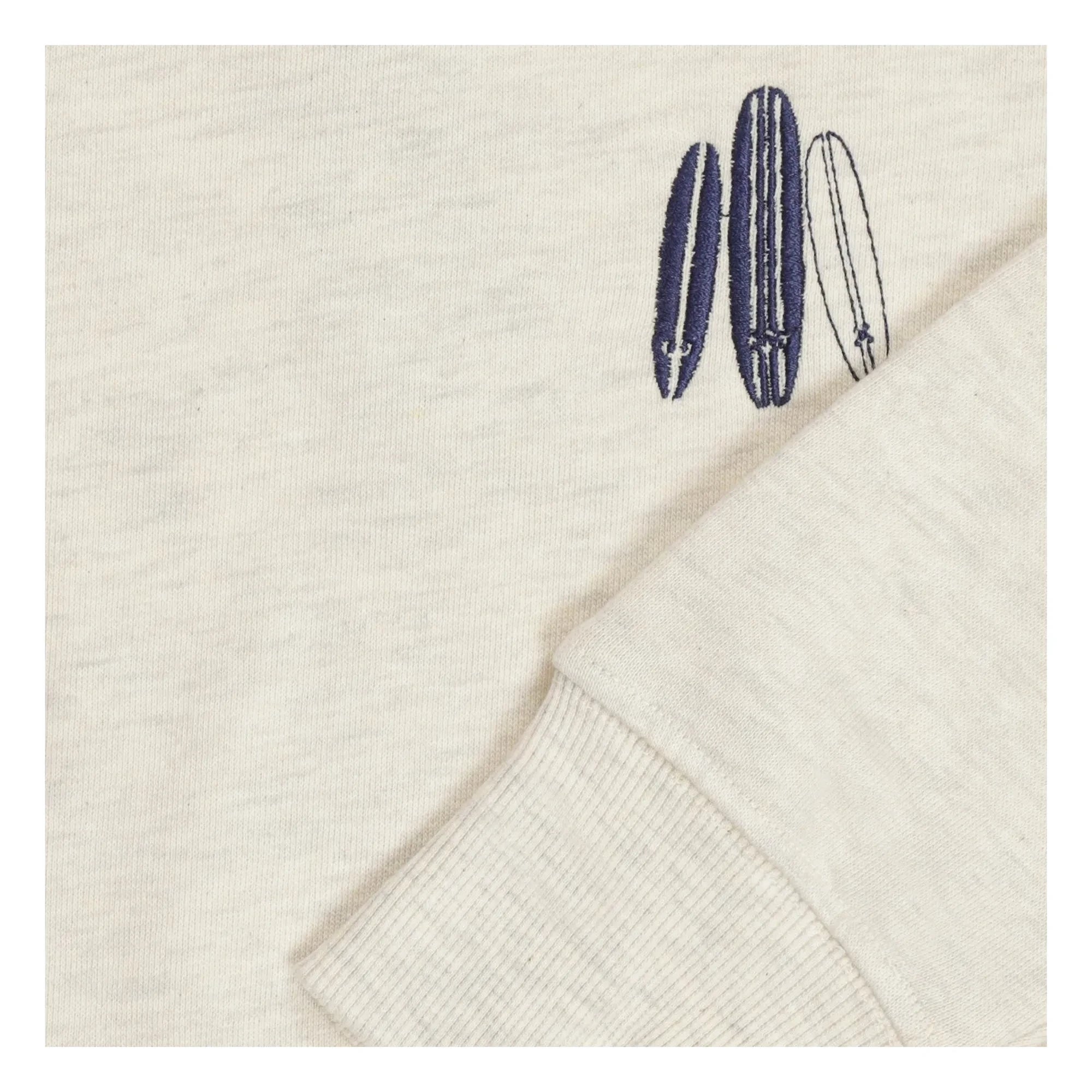 Tumble N'Dry - Sudadera oversize de algodón orgánico Seashore | Blanco jaspeado