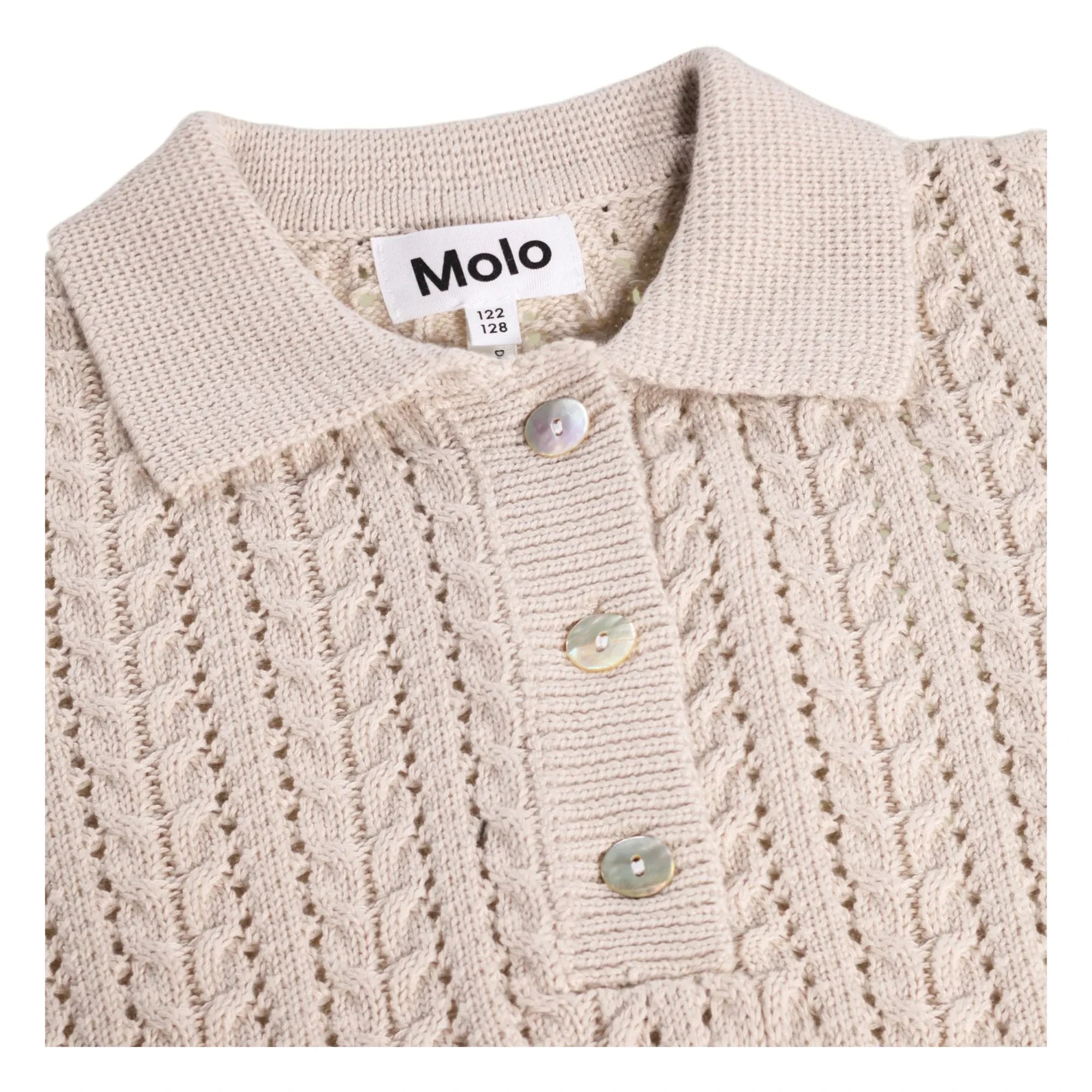 Molo - Gretel polo de punto de algodón orgánico | Beige
