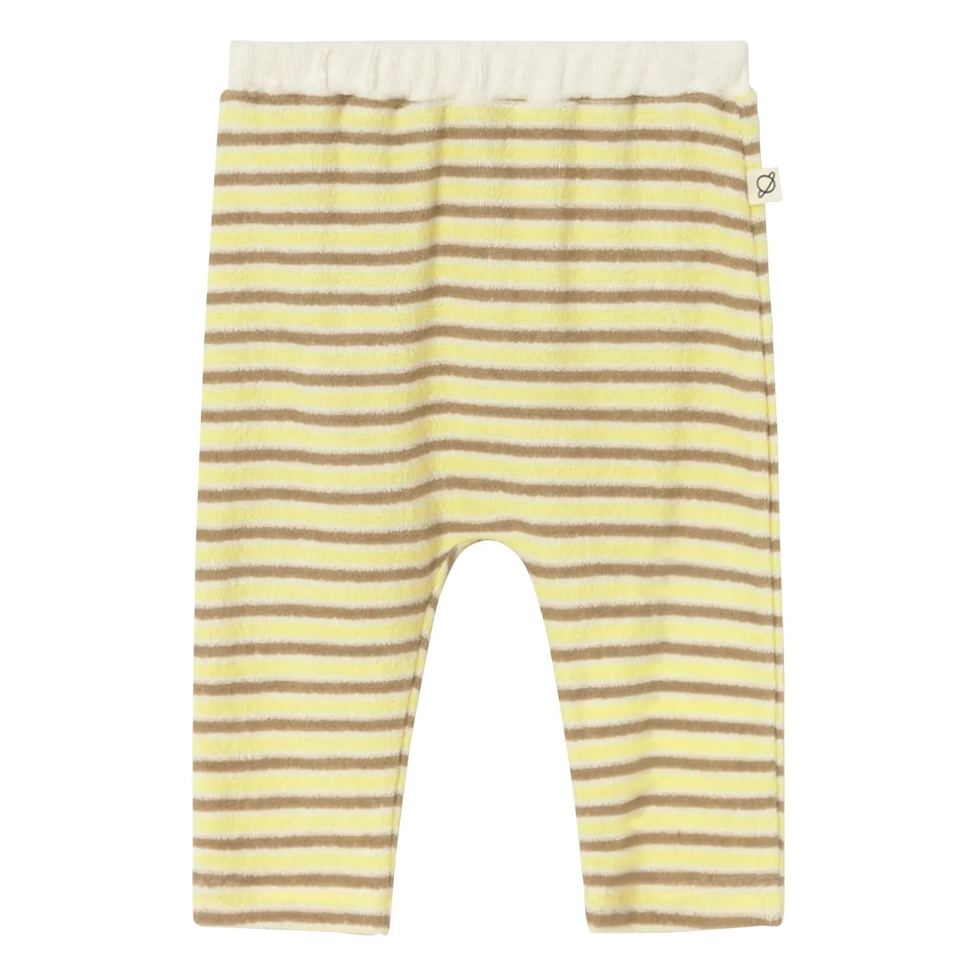 Cozmo - Jasper Leggings de rizo a rayas | Amarillo