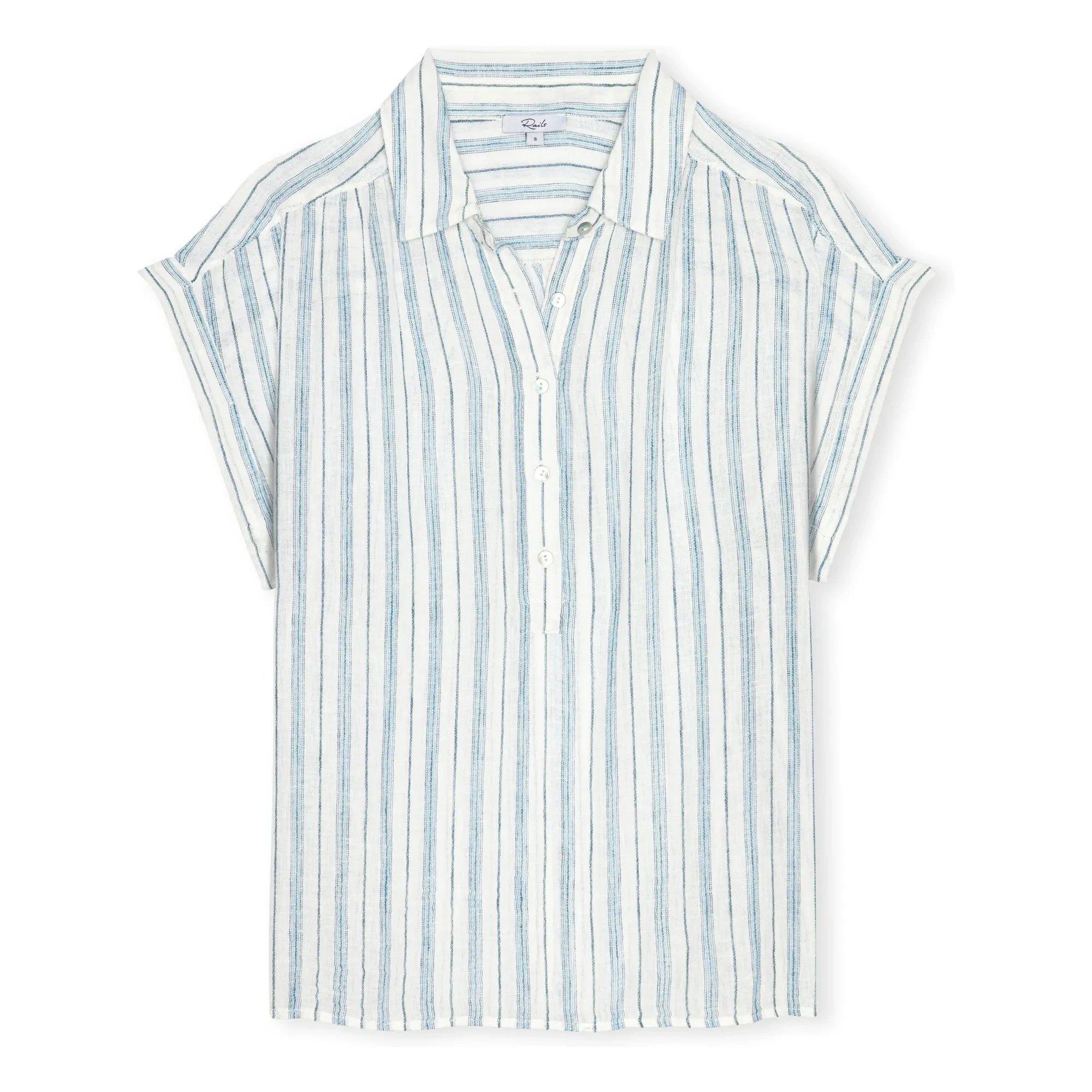 Rails - Blusa de rayas de la Toscana | Azul claro