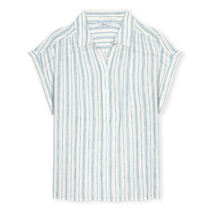 Rails - Blusa de rayas de la Toscana | Azul claro