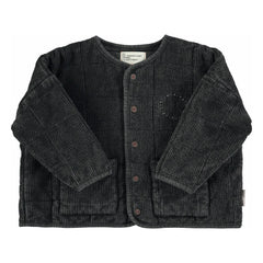 Piupiuchick - Chaqueta acolchada acanalada de algodón orgánico | Negro